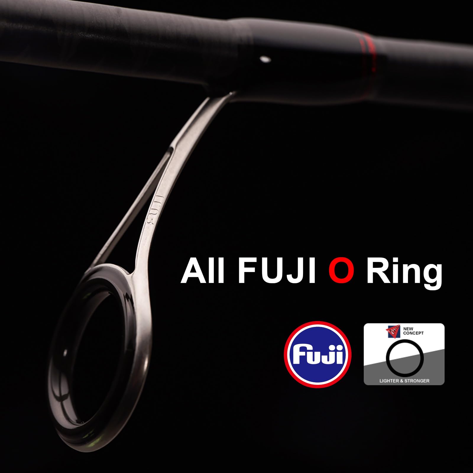 PureLure split-reel-seat-design enables precise balance and immediate strike transmission