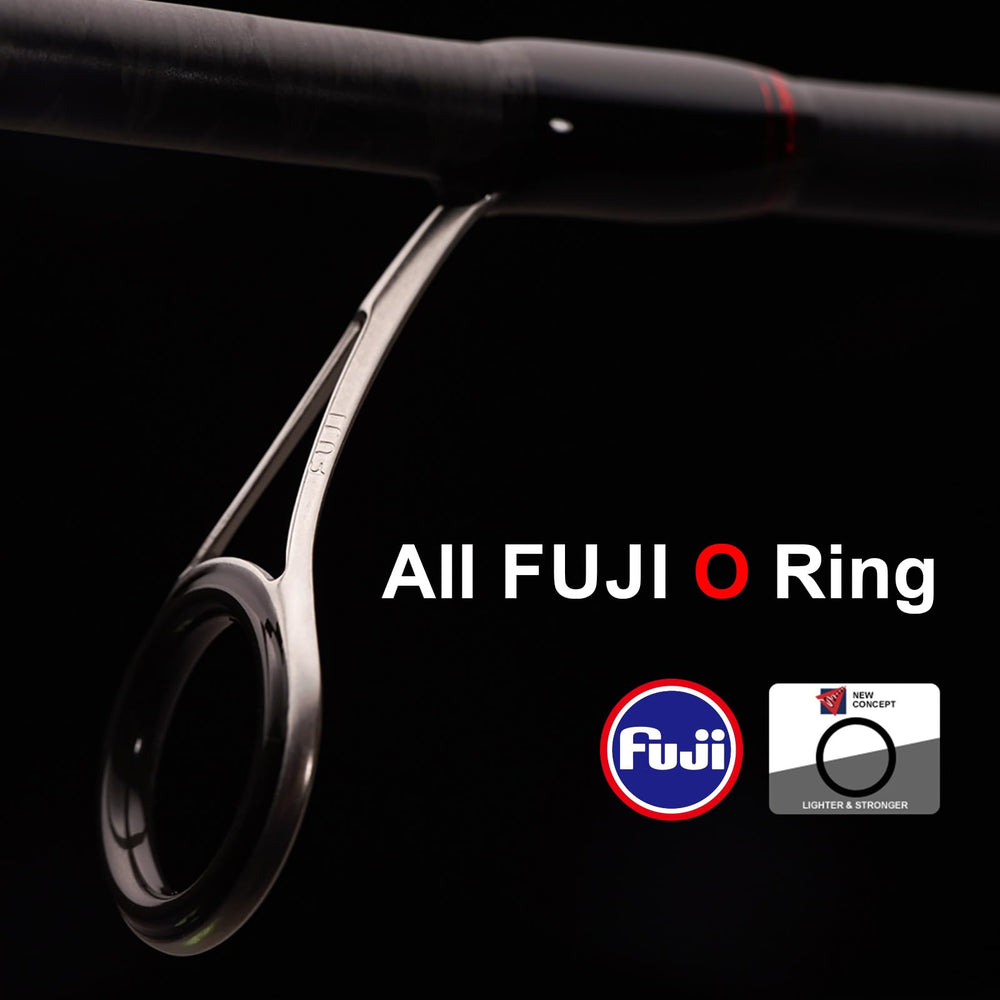 PureLure split-reel-seat-design enables precise balance and immediate strike transmission