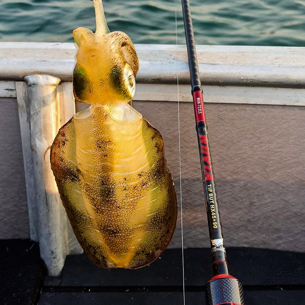 PureLure squid bite-detection capability enhances jigging response during cephalopod jigging adventures