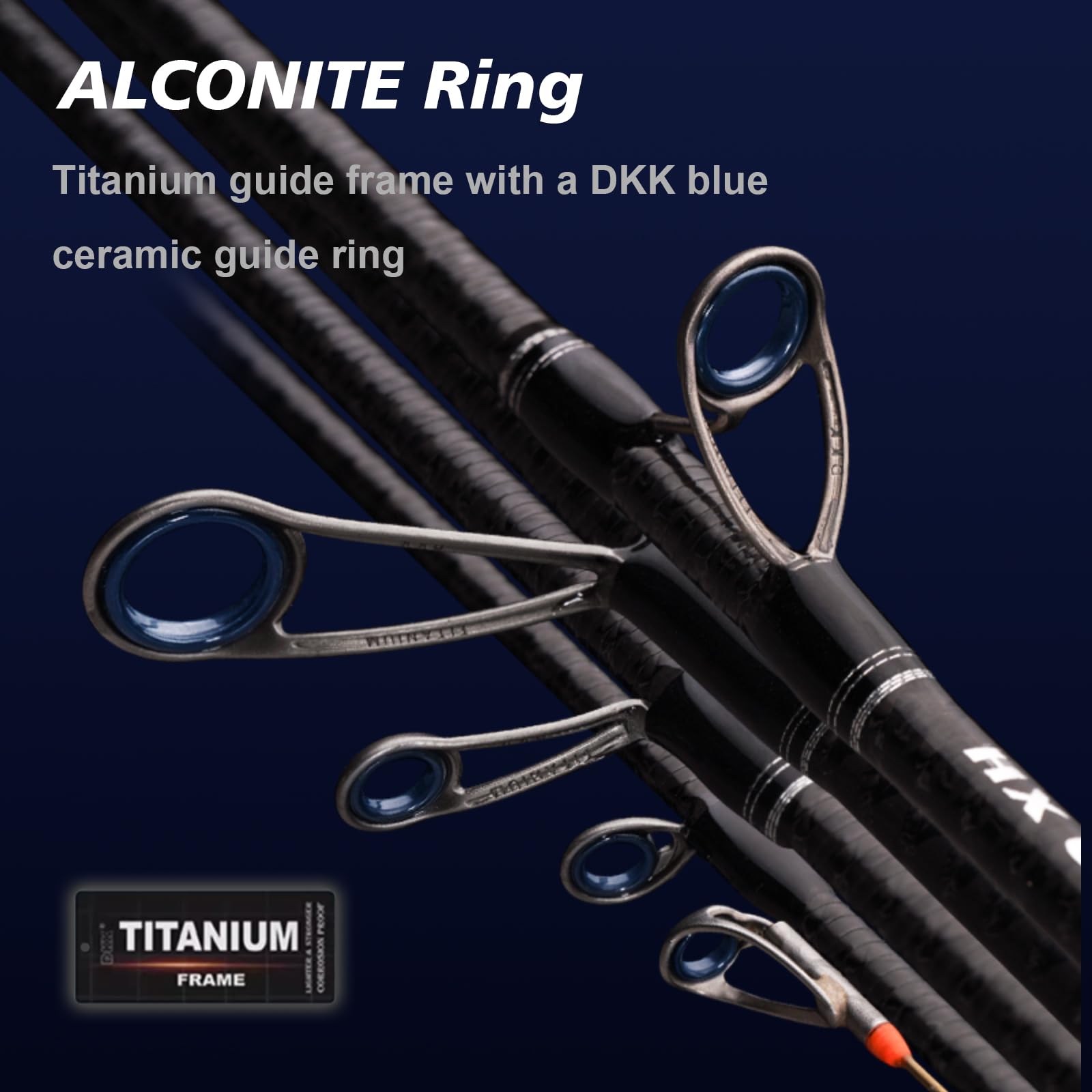PureLure Titanium-T cork handle offers comfortable grip and secure control all day.