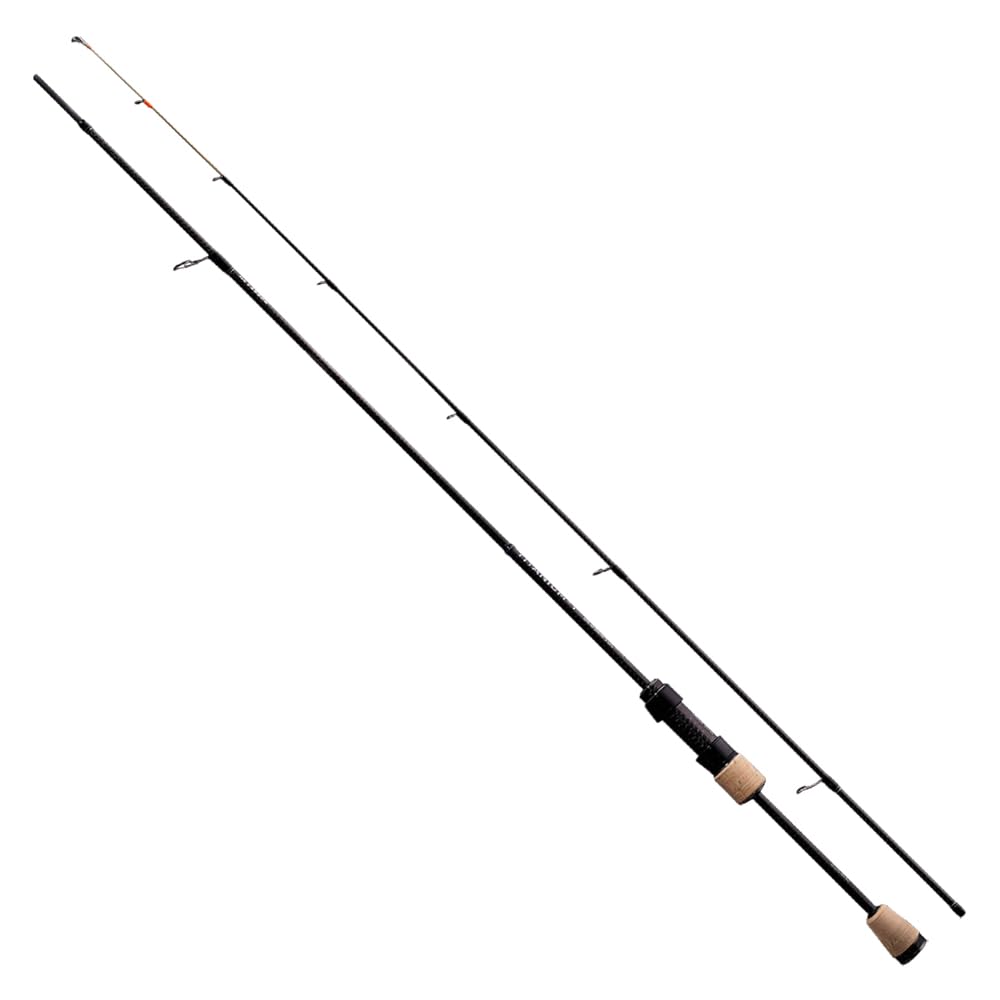 PureLure TMF spinning rod fully assembled and balanced in hand.
