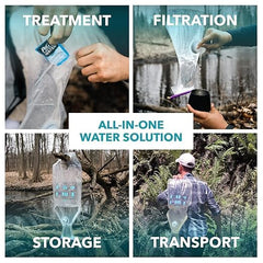 Puribag 10-liter output; ample purified water after filtration