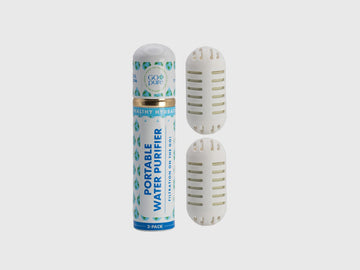 PURIBLOC GOpure pod water purifier in bottle delivers clean hydration on the go.