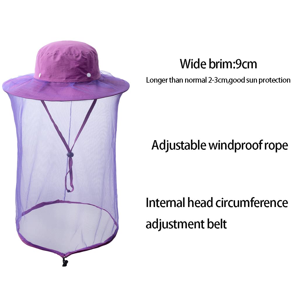 Hat with 360-degree brim for sun protection