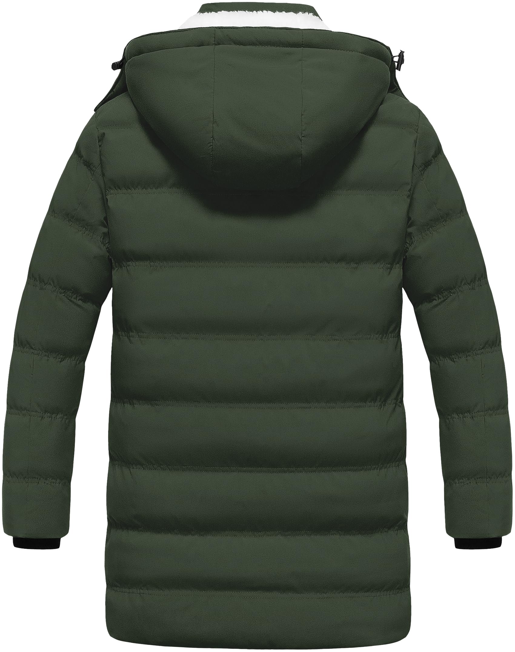 Pursky army green waterproof puffer surface highlights rain-snow ready protection