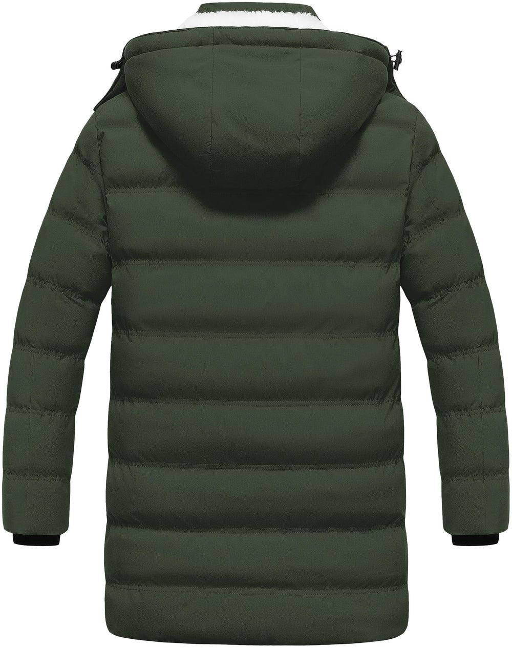 Pursky army green waterproof puffer surface highlights rain-snow ready protection