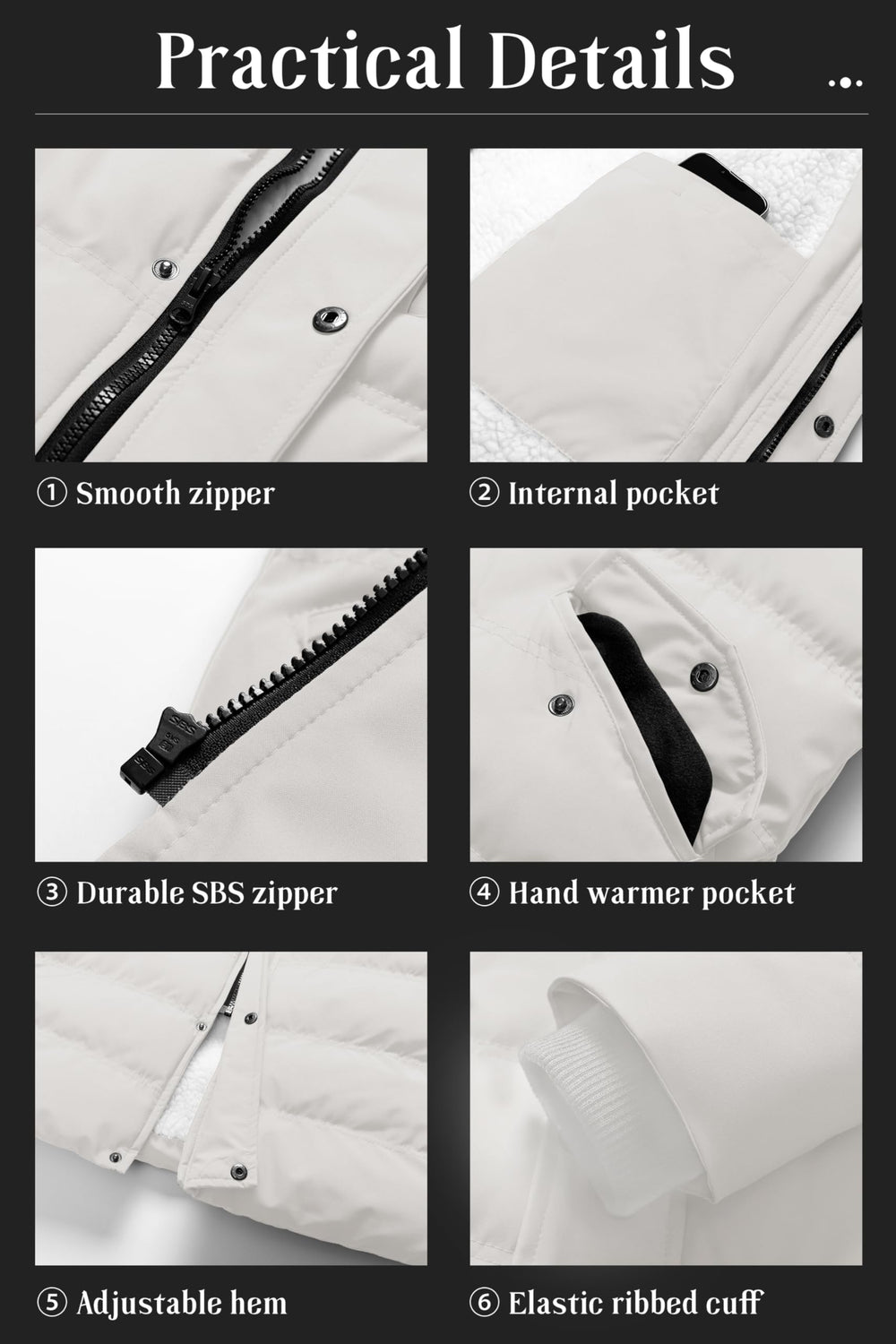 Pursky winter parka in urban setting conveys practical warmth for commuting