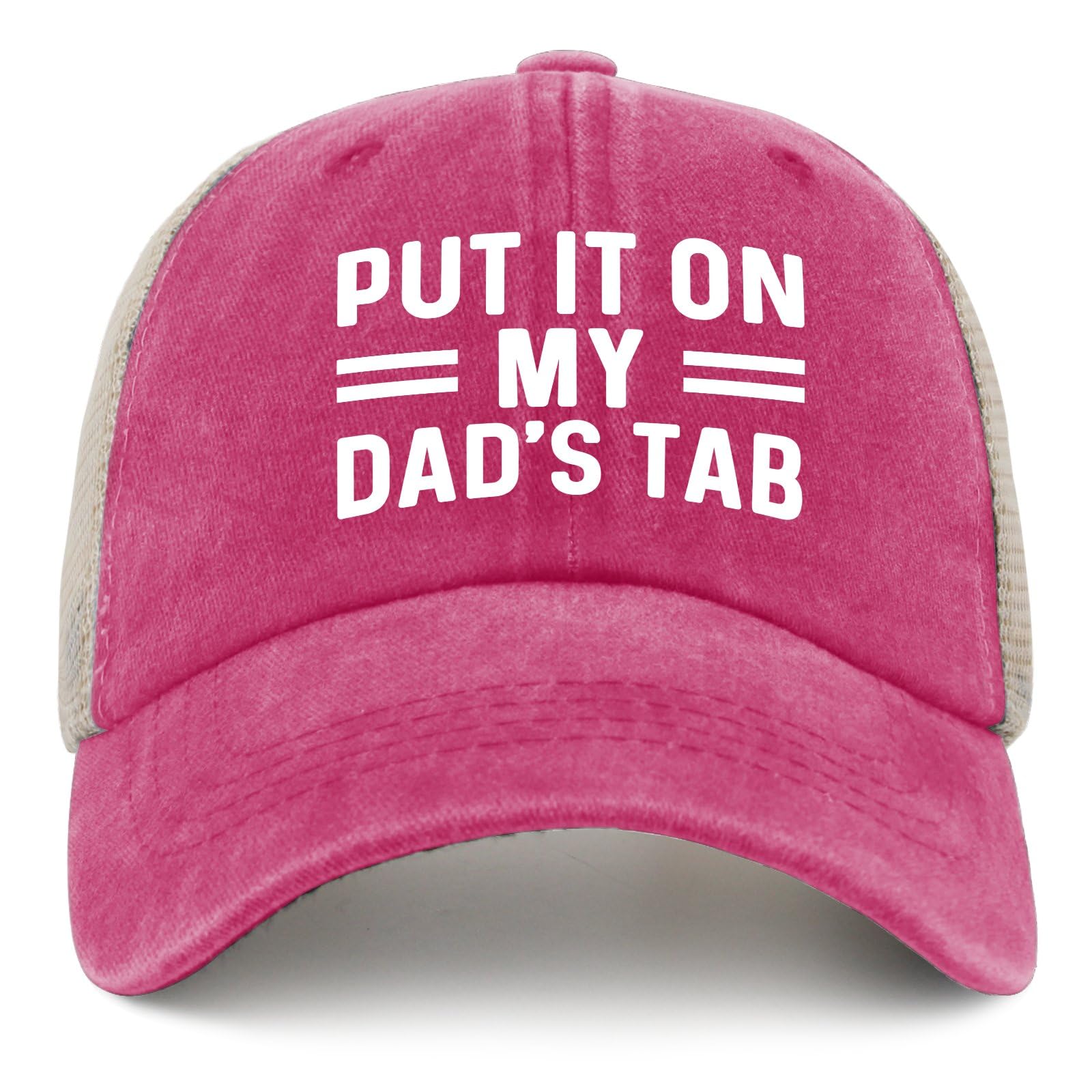 Casual summer styling with pink trucker hat