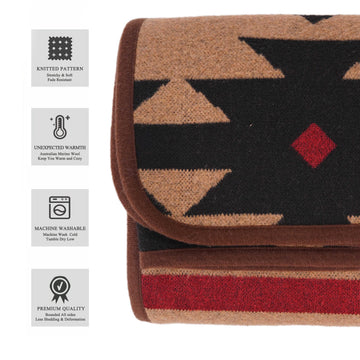 PuTian Merino Wool Blanket compact for travel and outdoor use.