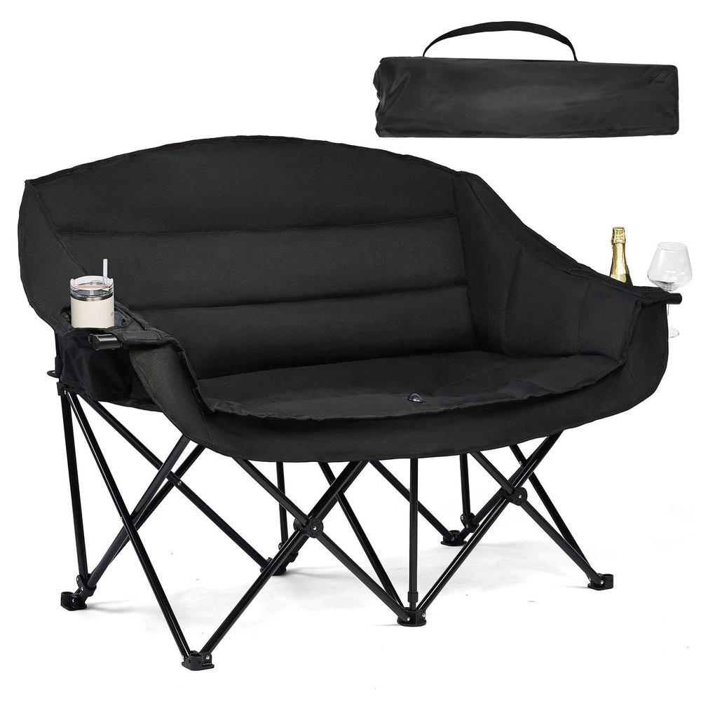PUVASIA double camping chair cushions provide plush comfort for two outdoors.