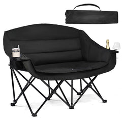 PUVASIA double camping chair cushions provide plush comfort for two outdoors.