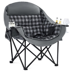 PUVASIA oversized camping chair wide-seat display highlighting spacious comfort.
