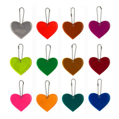 PUZOU 12-pack mix color safety reflector pendants for high visibility.