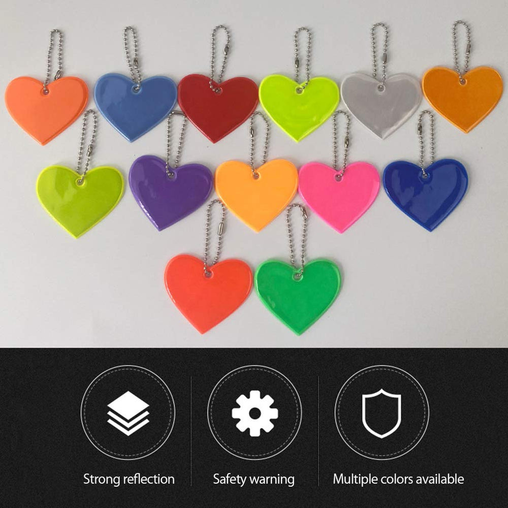 PUZOU fluorescent yellow reflector pendant for daytime-to-night visibility.
