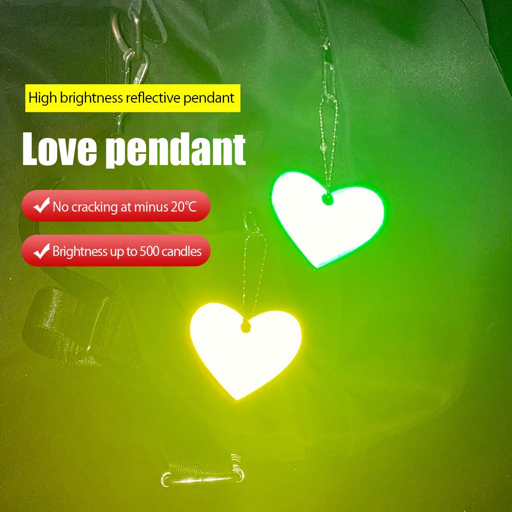 PUZOU reflector pendant with hanging chain for easy attachment.