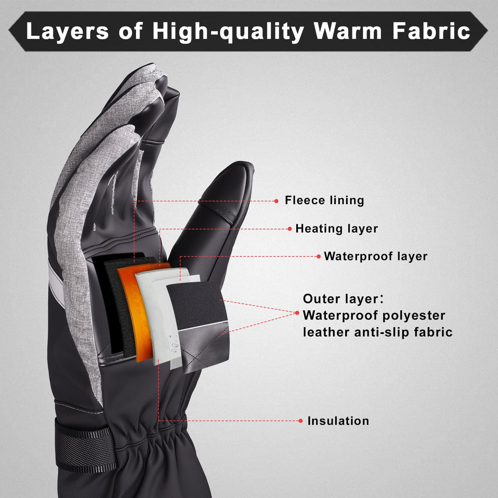 Pvnoocy heated gloves battery pack keeps recharge-ready for long outdoor sessions