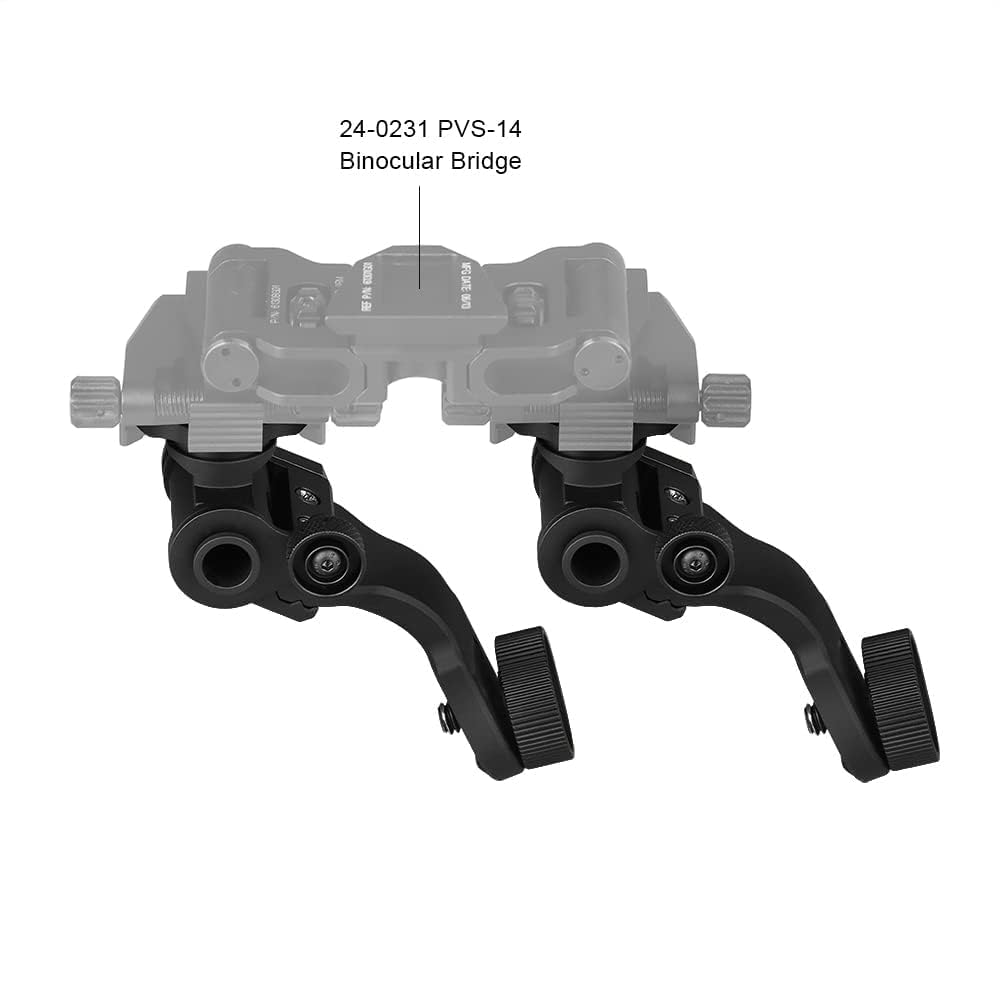 PVS-14 NVG J-Arm built from CNC aluminum for durable field use.