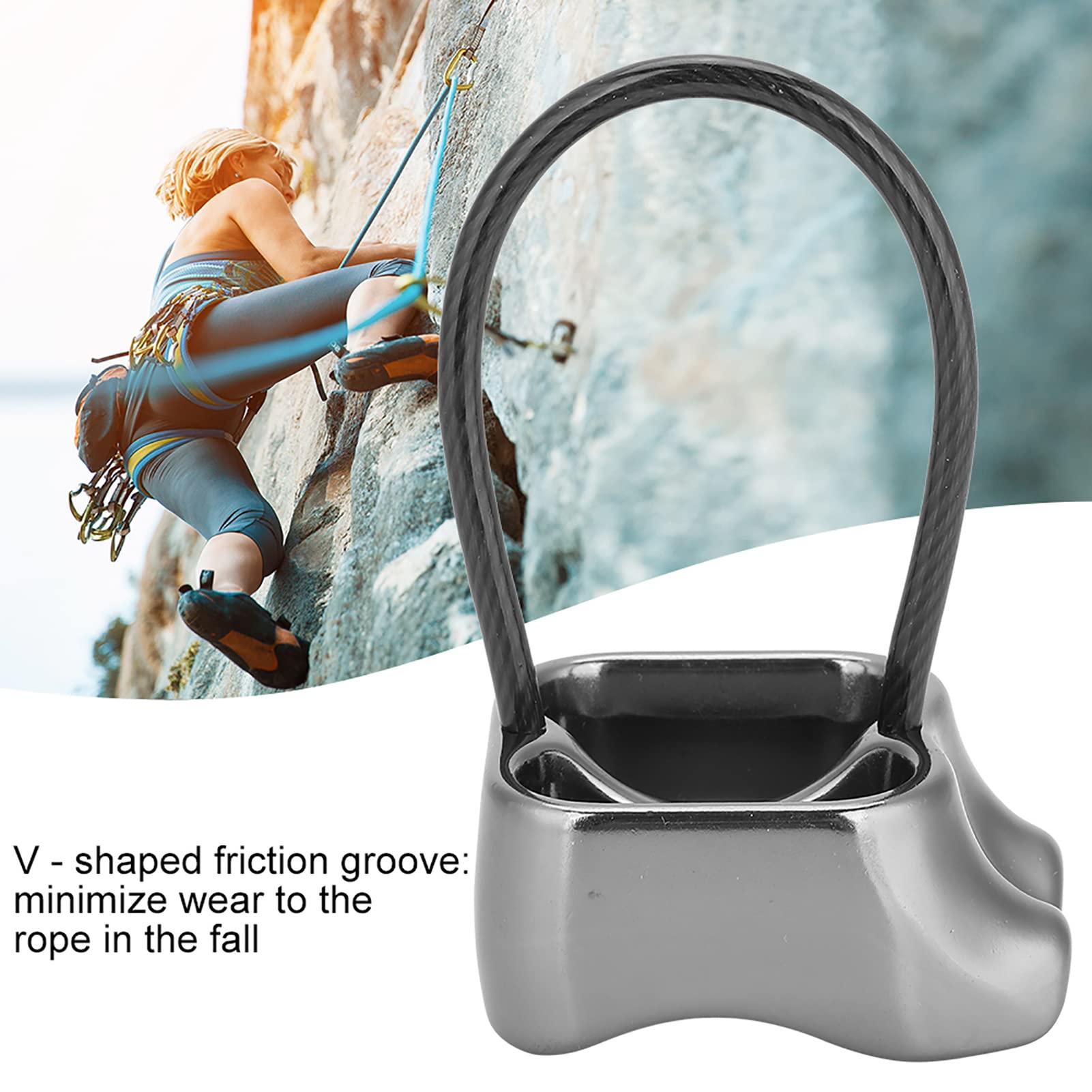 Pwshymi ATC descender features compact professional-grade design for rugged terrains.