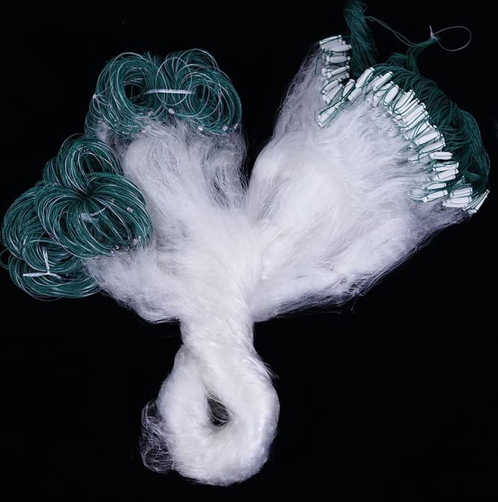 Pwshymi durable nylon net for prolonged saltwater use.