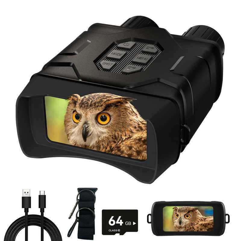 PYKRONZ night vision binoculars front view for rugged nighttime viewing