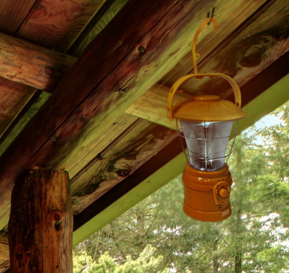 Retractable hook hanger enables easy hanging of the lantern wherever needed