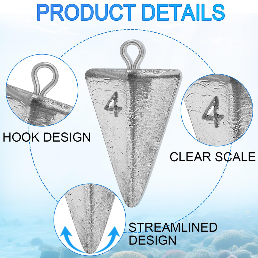 Pyramid fishing sinker 3oz weight