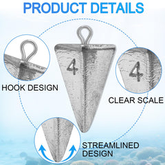 Pyramid fishing sinker 3oz weight