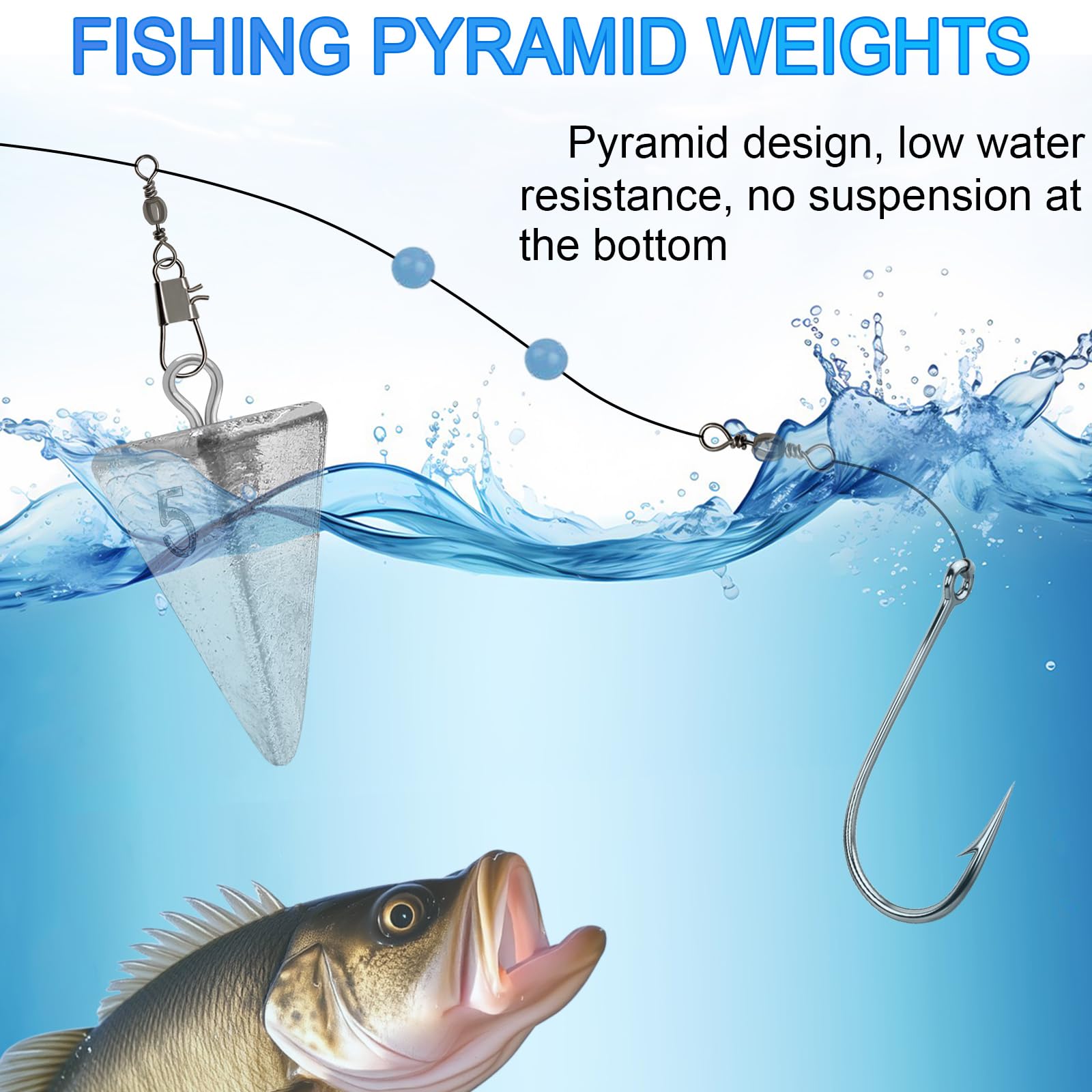 Pyramid fishing sinker 4oz weight