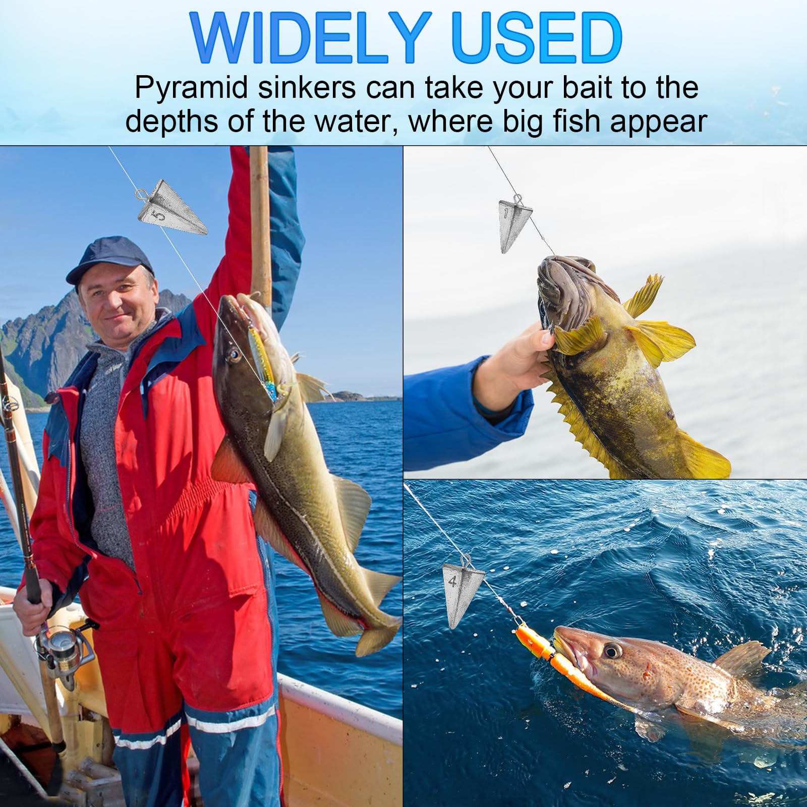 Pyramid fishing sinker 5oz weight