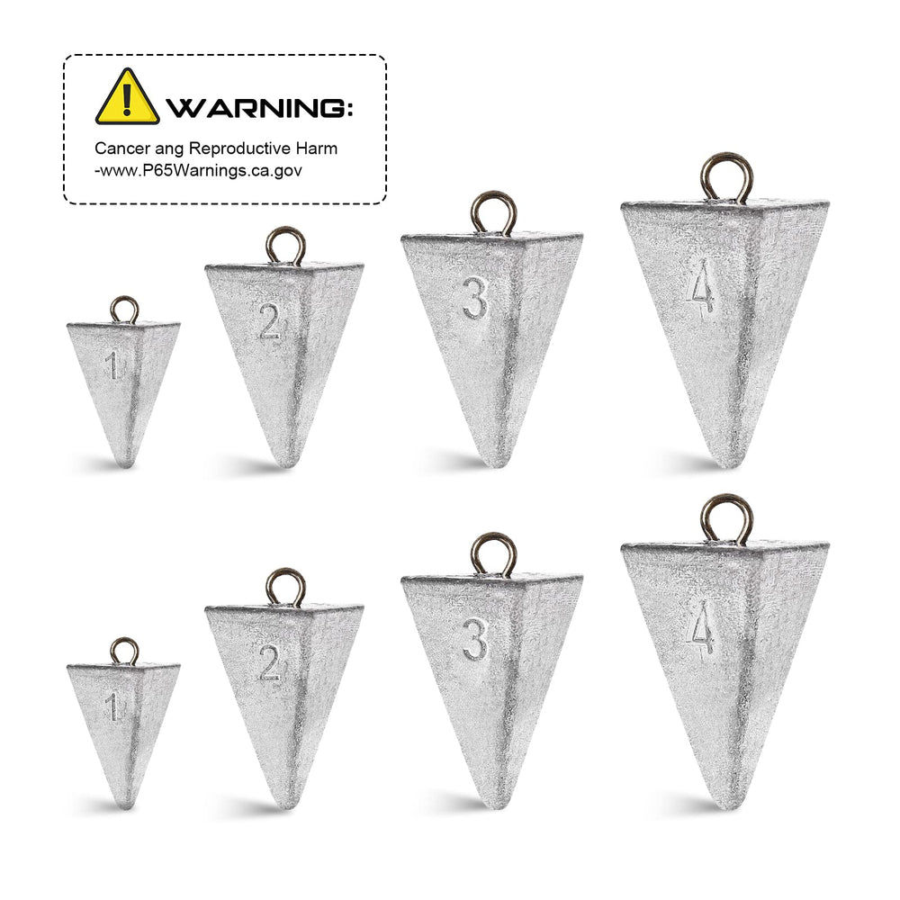 Pyramid sinker stainless steel ring