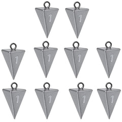 Pyramid lead fishing sinkers 1oz for surf and saltwater fishing
