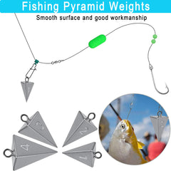 Pyramid lead sinkers 3oz for deep water and river fishing