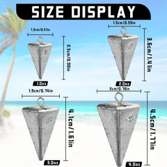 4oz pyramid sinker weight for surf fishing