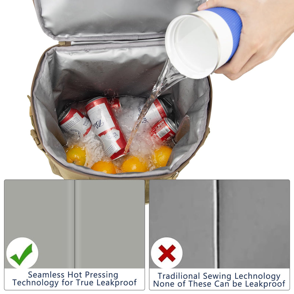 Pyrrhus multi-pocket design provides organized storage for keys and snacks.