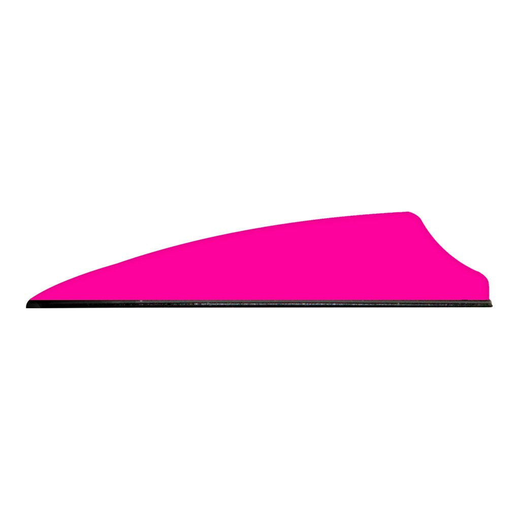 Q2i Fusion X-II neon pink vanes installed on an arrow for visibility and stability