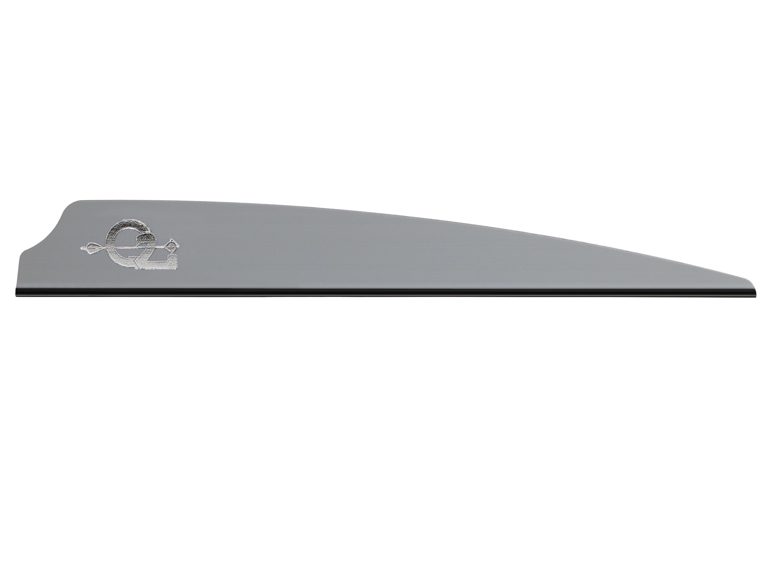 Q2i Fusion X-II vanes 4-inch gray pack showing ultralight weight for precise arrow flight