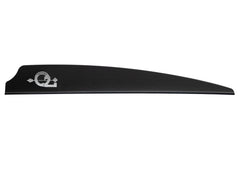 Q2i Fusion X-II vanes closeup reveals ultra-light construction for precision target archery