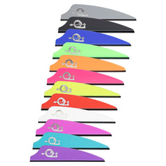 Q2i Fusion X-II vanes on arrow in flight highlighting stable, accurate performance