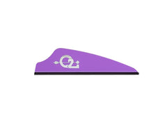 Q2i Fusion X-II vanes close-up showing precision flight for target archery setups