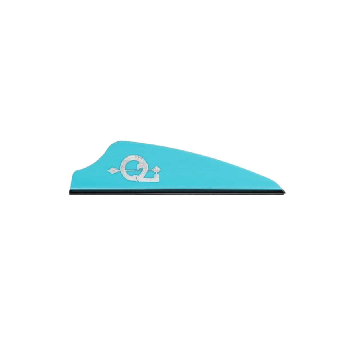 Q2i Fusion X-II teal vane improves arrow stability for target archery.
