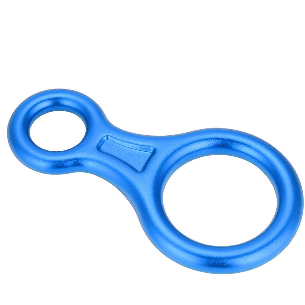 QANYEGN durable aluminum 8-ring descender ready for outdoor use.