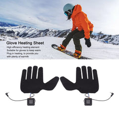QANYEGN Glove Heating Sheet under glove wear demonstrates comfortable layering for cold days.