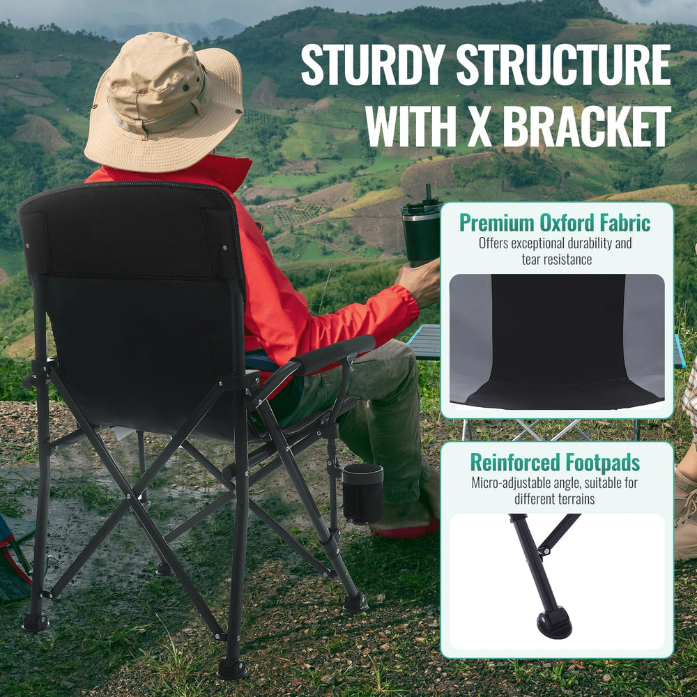 QAOYAL camping chair carrying bag simplifies packing for travel and camping.