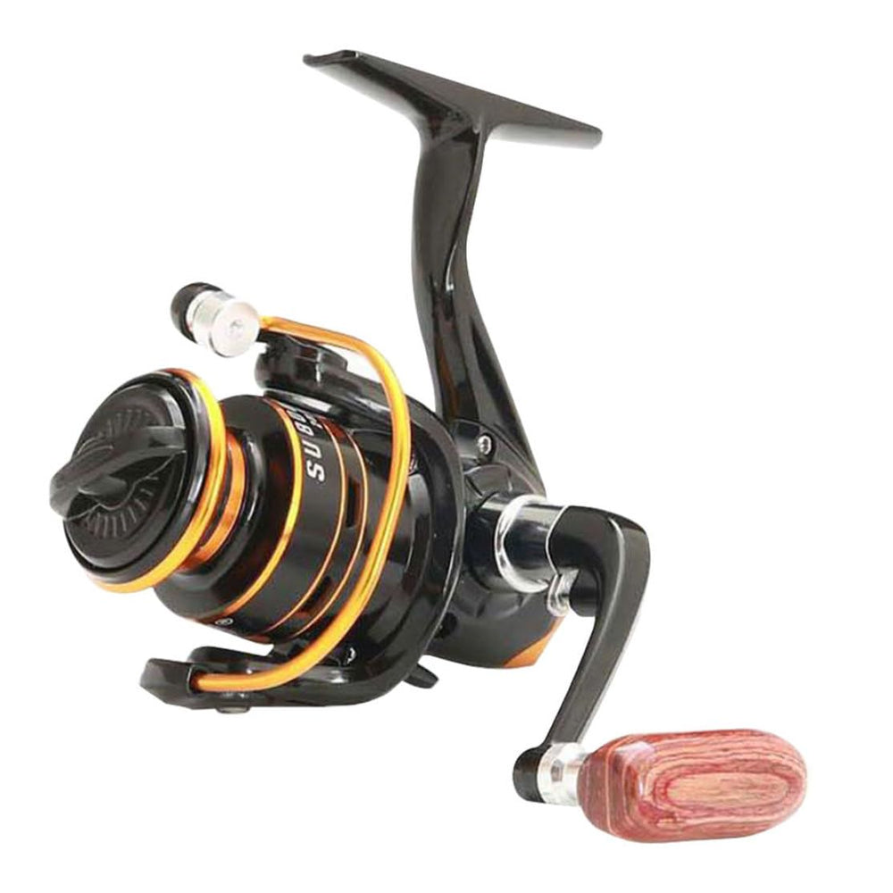 QCdeSoulBLV mini spinning reel with black body for precise freshwater use