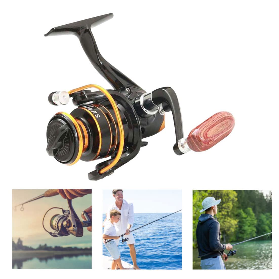 Folding rocker mechanism on QCdeSoulBLV mini spinning reel