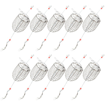 QCdeSoulBLV chum rig basket lid-close action enables quick bait loading.