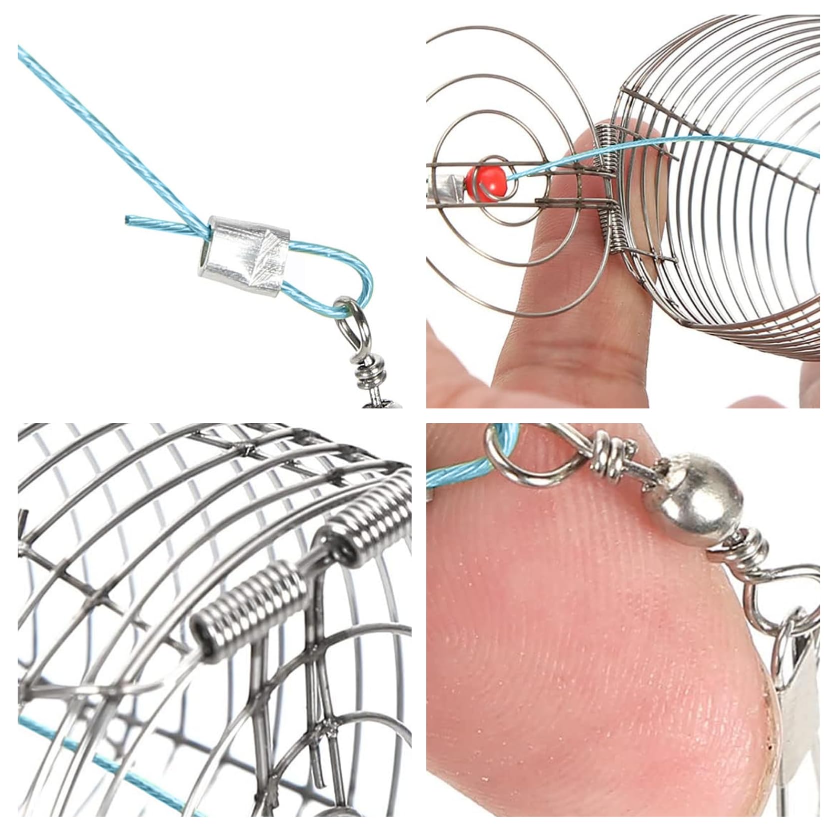 QCdeSoulBLV bait trap with lid closed demonstrates hands-free bait loading.