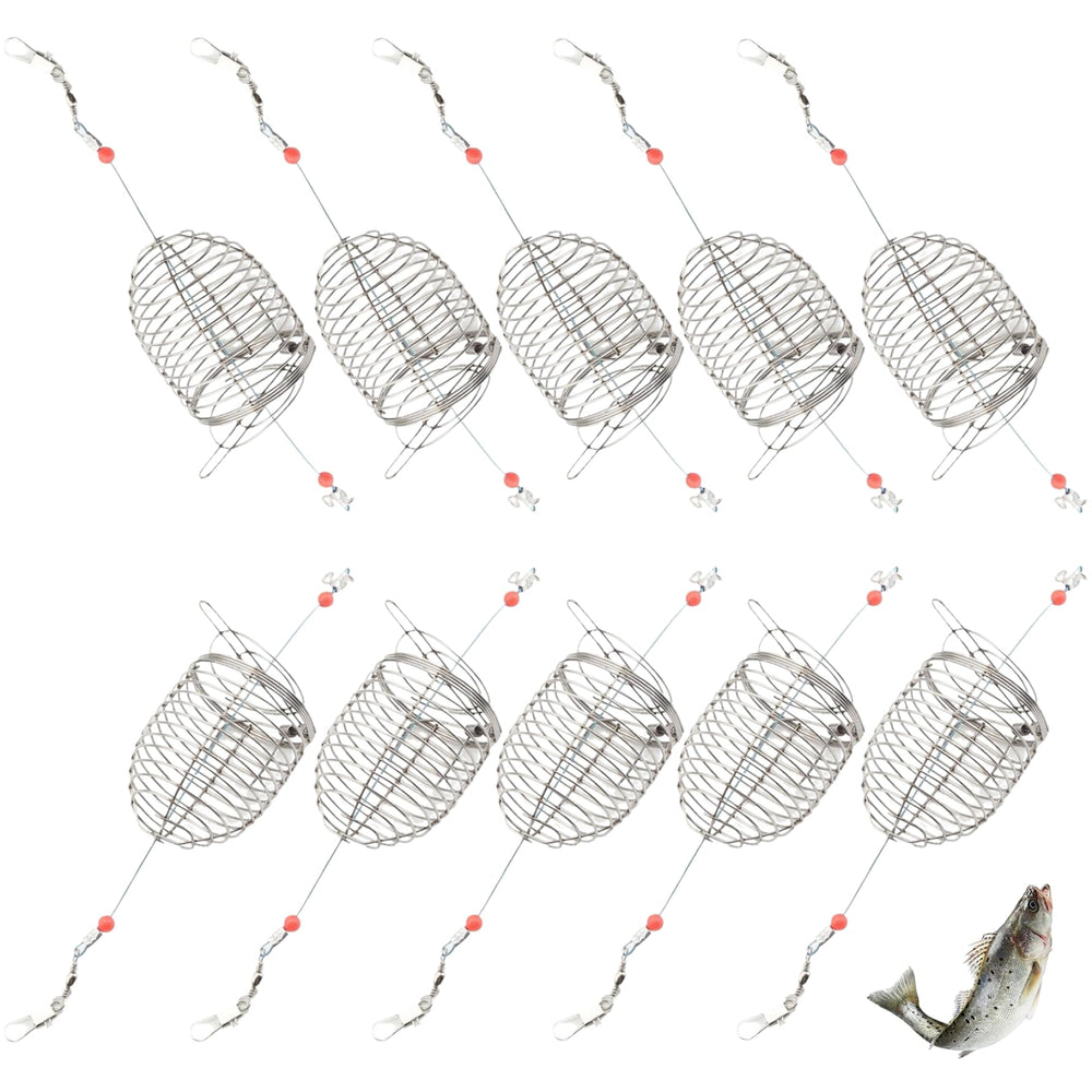 QCdeSoulBLV chum rig basket front view highlights rustproof stainless steel durability.
