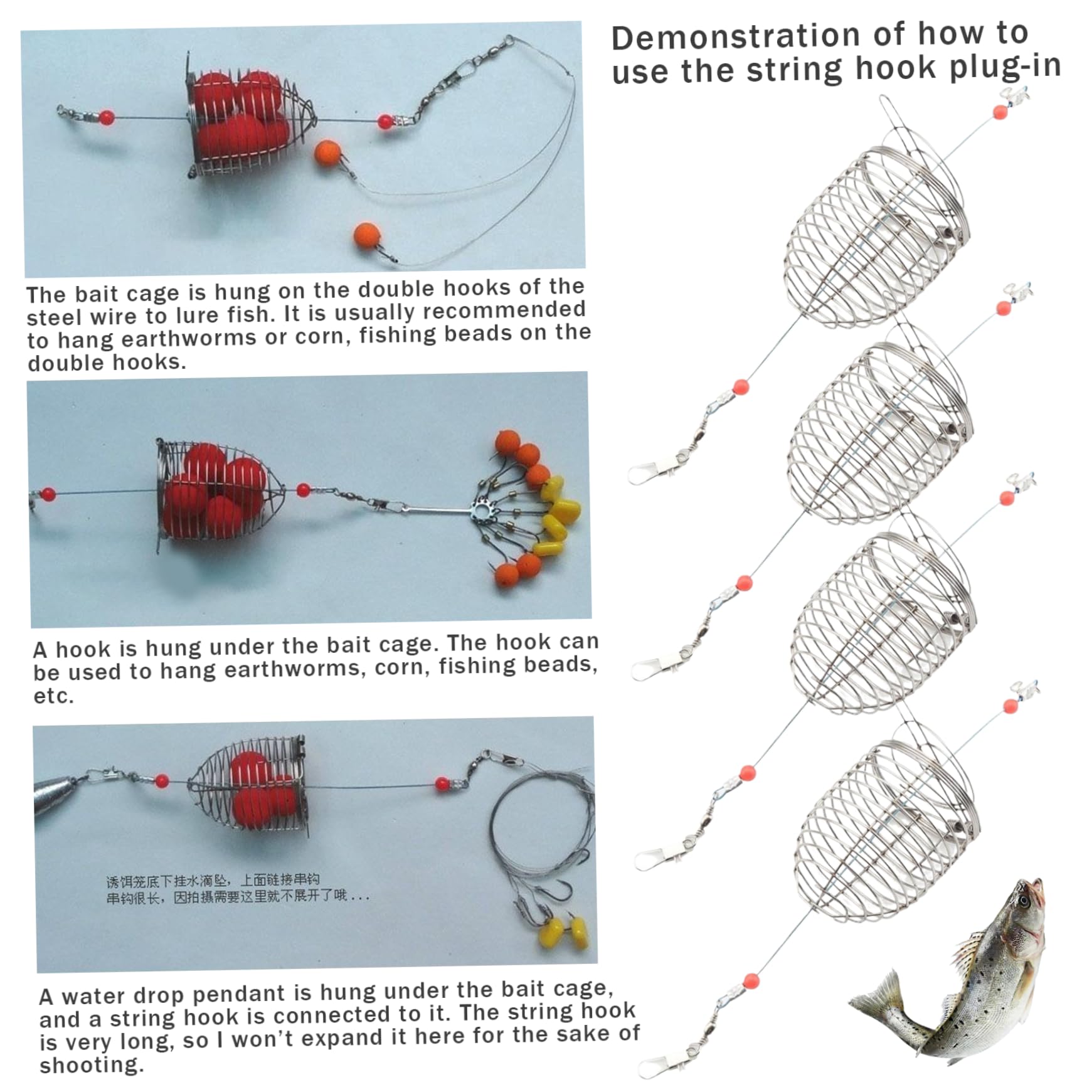 QCdeSoulBLV fish trap assembly illustrates versatile freshwater and saltwater use.