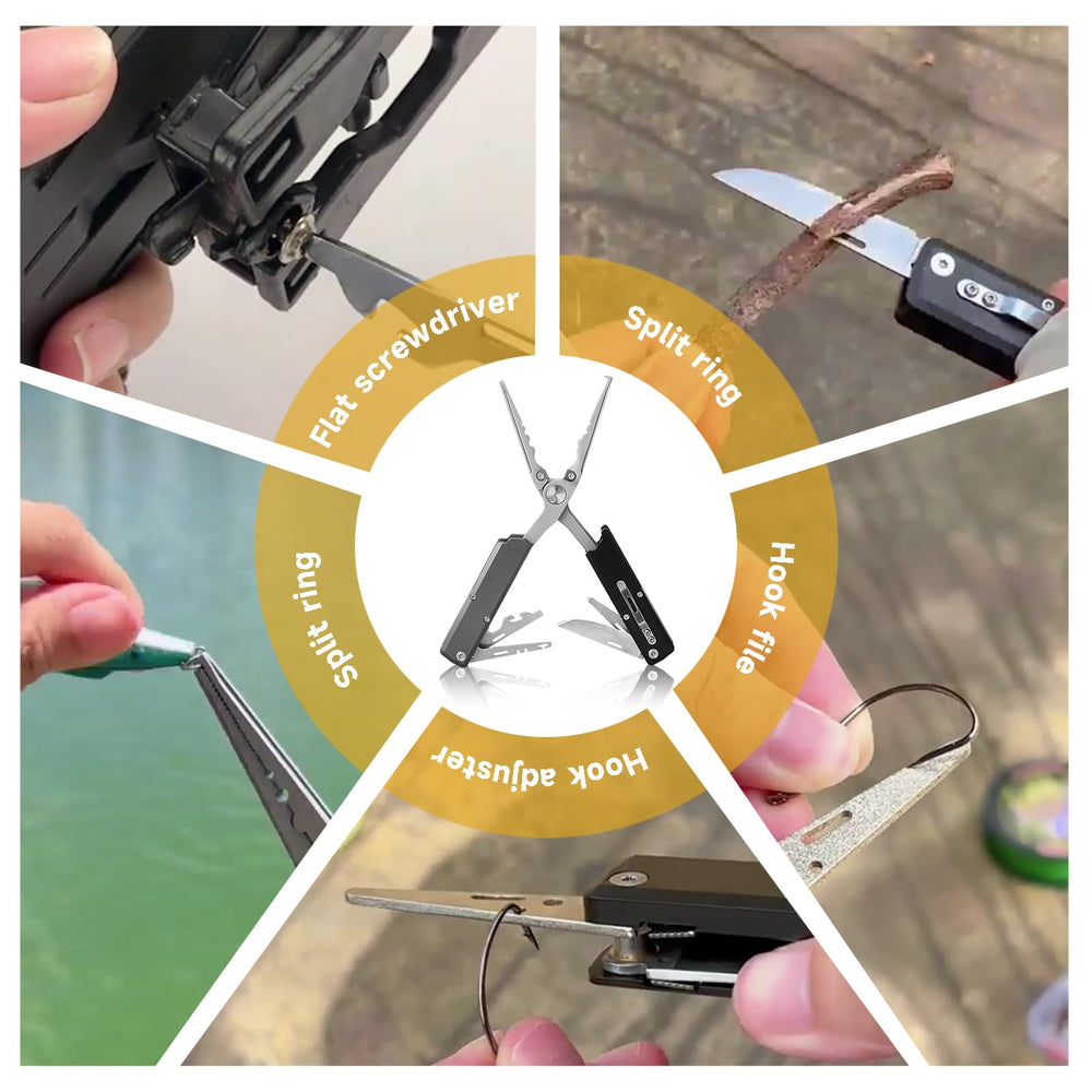 Packaging and feature highlights of the 12-in-1 multitool